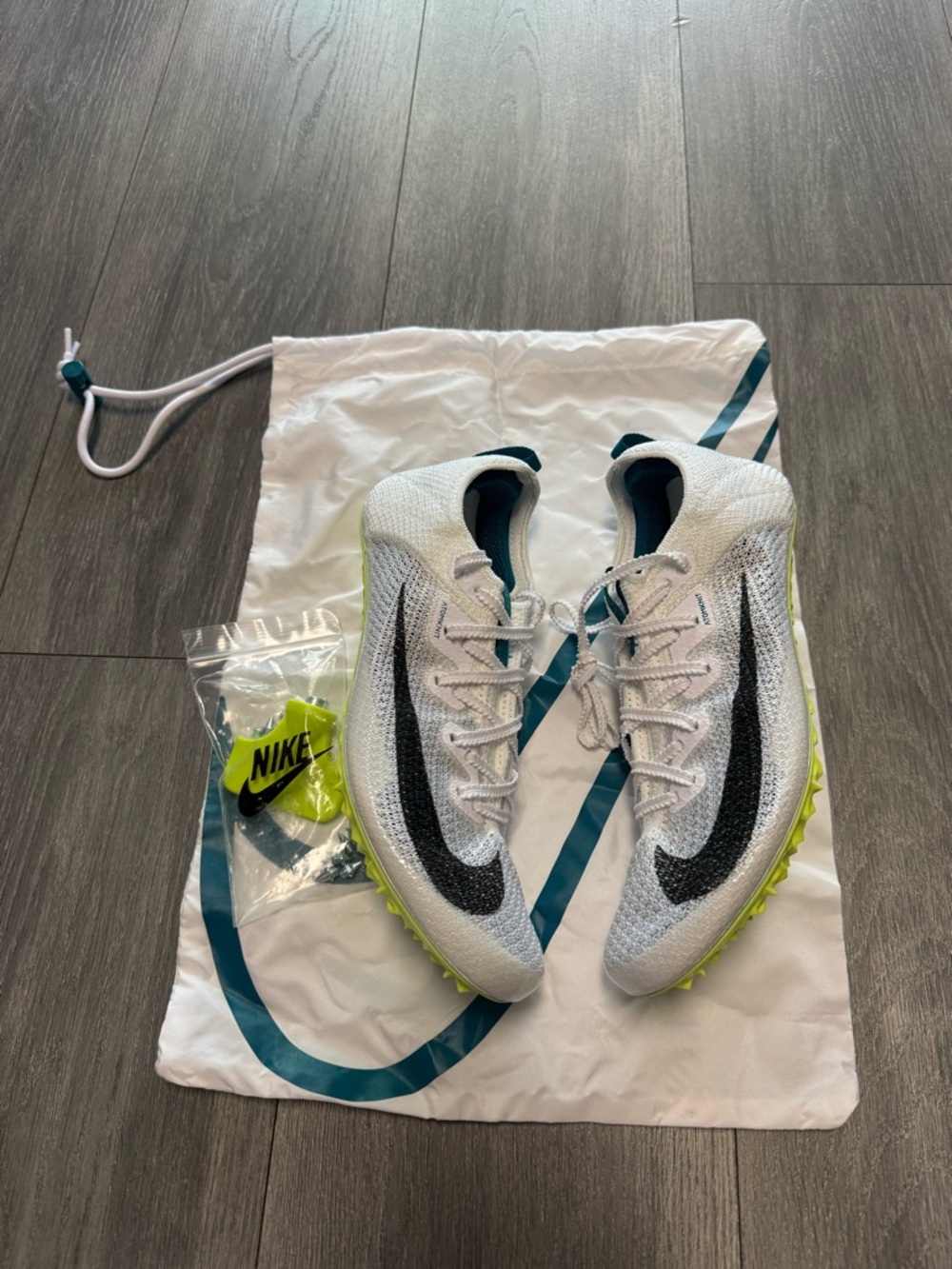 Nike Zoom Superfly Elite 2 Track Shoes Mens White Spruce FZ9662-100 new